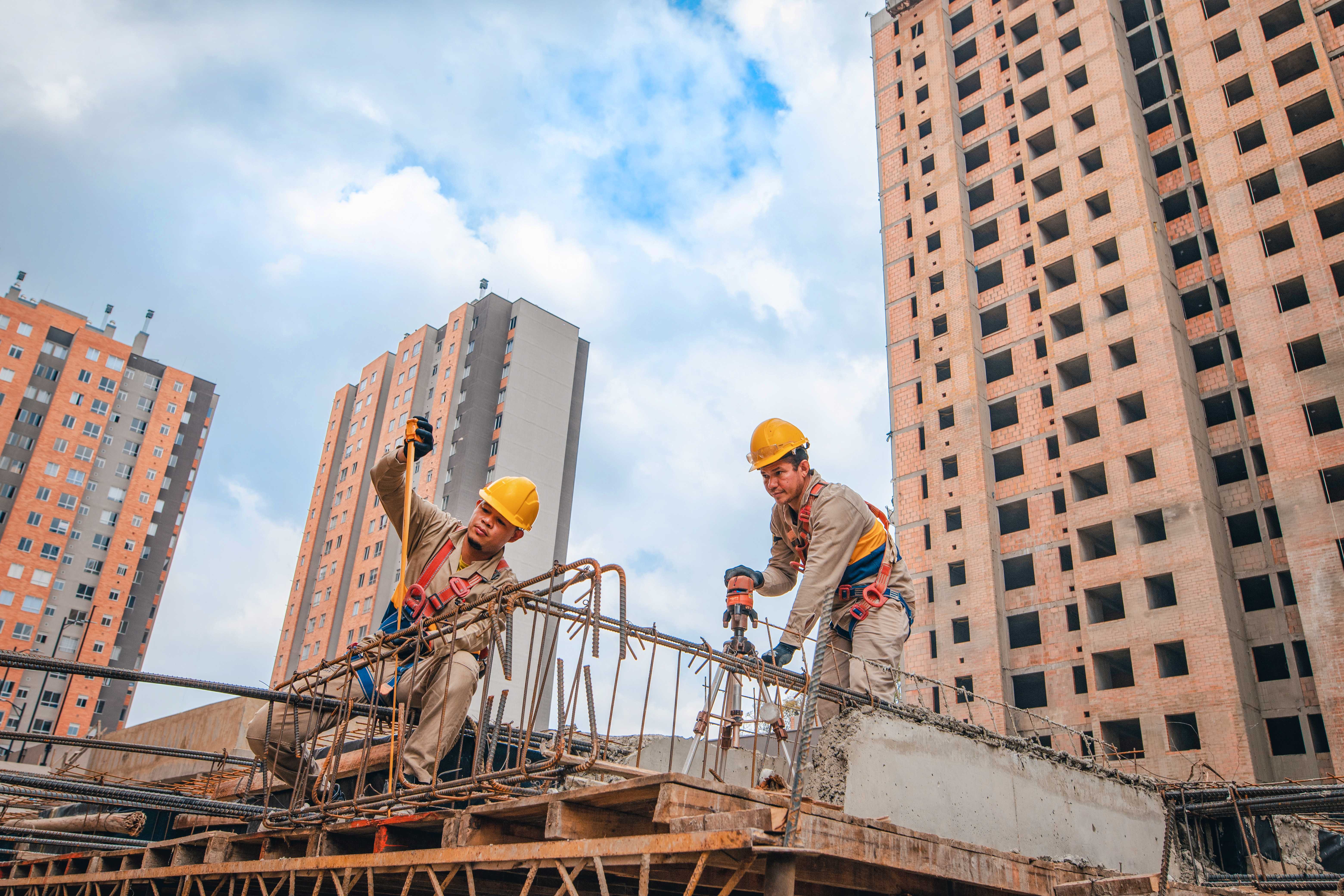 Obreros trabajando